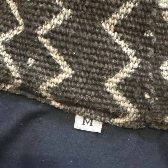 Unique Geometric Print Mud Cloth Peplum Jacket Bell Sleeves Collar - Picture 4 of 7